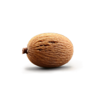 Nutmeg whole and grated spinning in a whirlwind of exotic aroma Myristica fragrans Food png