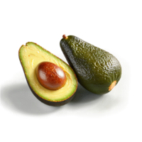 Grilled avocado char marked green avocado half chunky salsa spilling from well isolated on transparent png