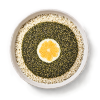 furikake arroz Condimento mandala un sabroso circular modelo de furikake arroz Condimento con nori copos png