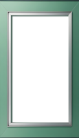 Transparent metal work frame png