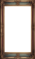 Classic wooden frame png