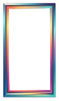 Full color modern and minimalist frame png