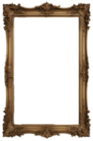 Classic wooden frame png