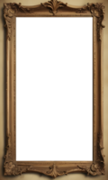 Classic wooden frame png