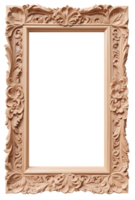 Classic wooden frame png