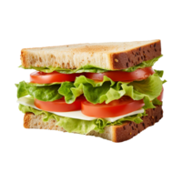 Sandwich con lattuga e pomodoro isolato su trasparente sfondo png