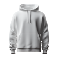 White hoodie isolated on transparent background png