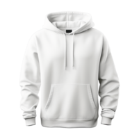 White hoodie isolated on transparent background png