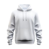 White hoodie isolated on transparent background png