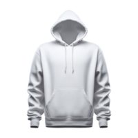 White hoodie isolated on transparent background png