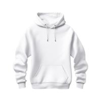 White hoodie isolated on transparent background png