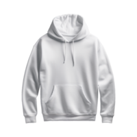 White hoodie isolated on transparent background png