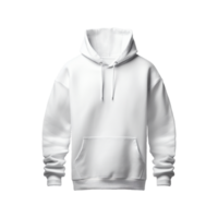 White hoodie isolated on transparent background png