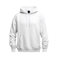 White hoodie isolated on transparent background png