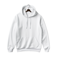 White hoodie isolated on transparent background png