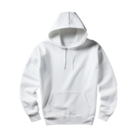 White hoodie isolated on transparent background png