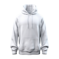 White hoodie isolated on transparent background png