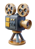 velho filme Câmera 3d elemento png