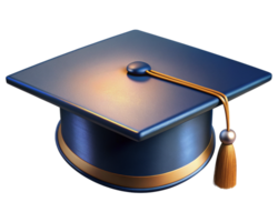 Graduation Hat 3d Design png