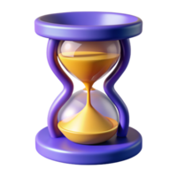 reloj de arena Temporizador 3d activo png