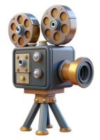 alt Film Kamera 3d Bild png