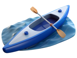 kayak bateau 3d illustration png