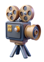 velho filme Câmera 3d de ativos png