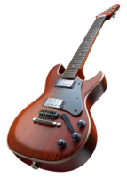 elétrico guitarra 3d conceito png