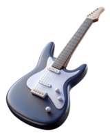 elétrico guitarra 3d estilo png