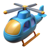 Helicopter Toy 3d Object png