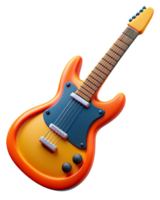 Electric Guitar 3d Illustration png