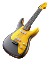 elétrico guitarra 3d render png