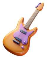 électrique guitare 3d icône png