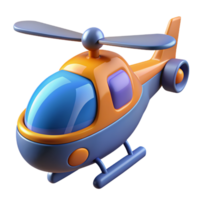 helicóptero juguete 3d imagen png