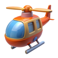 helicóptero juguete 3d activo png