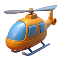 helicóptero juguete 3d hacer png