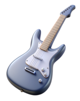 eléctrico guitarra 3d diseño png