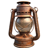 rouillé antique lanterne 3d élément png