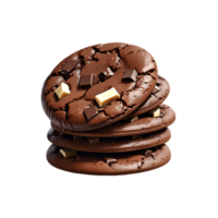 köstlich Schokolade Kekse isoliert auf transparent Hintergrund png