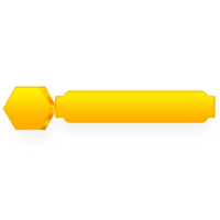 Yellow Lower Third Label Banner Title Bar png