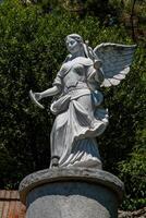 White angel statue photo