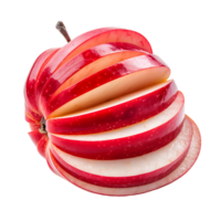 Sliced Red Apple Detail Stock Imagery Ready for Your Designs png