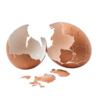 Organic Cracked Eggshells Cut Out Stock Photo Collection png