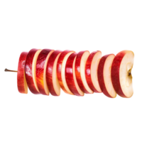 desatado integração fatiado vermelho maçã cortar outs estoque fotos png