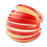 tranché rouge Pomme Couper en dehors Stock photo collection png