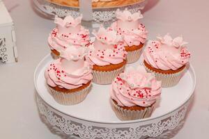 beautiful cake, candy and cake with a unit photo