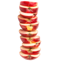Bold Sliced Red Apple Cut Outs High Quality Images png