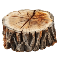 Rustic Oak Stump Log Cut Out Stock Photo Collection png