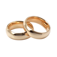 strahlend Harmonie golden Hochzeit Ring Silhouetten png