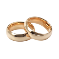 radiante armonía dorado Boda anillo siluetas png